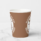 漫画おもしろいの誕生日をパーソナライズされた殴る 紙コップ (左)