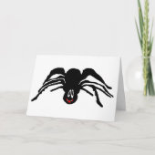 漫画おもしろいの黒スパイダーハロウィーンブラックウィドウ カード (正面)