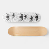 漫画おもしろいの黒スパイダーハロウィーンブラックウィドウ スケートボード (横)