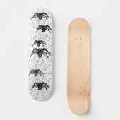 漫画おもしろいの黒スパイダーハロウィーンブラックウィドウ スケートボード (正面)