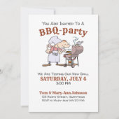 漫画おもしろいのBBQパーティー 招待状 (正面)