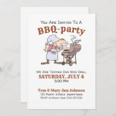 漫画おもしろいのBBQパーティー 招待状 (正面/裏面)