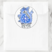 漫画おもしろいのKiwi Bird 6ラウンドステッカー ラウンドシール (バッグ)