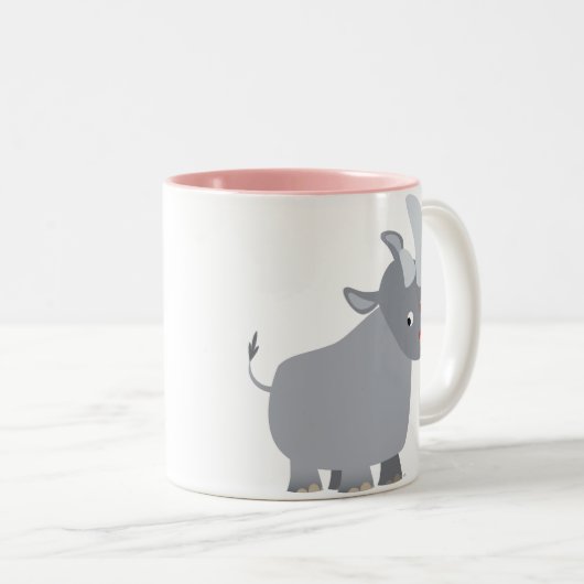 漫画おもしろいのRhino Mug ツートーンマグカップ (正面右)