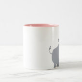 漫画おもしろいのRhino Mug ツートーンマグカップ (中央)