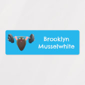 漫画おもしろいを作り上げパーソナライズされたる ラベル (デザイン1)