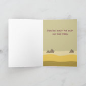 漫画おもしろいエジプトのミイラのピラミッドカスタム型 カード (内部)