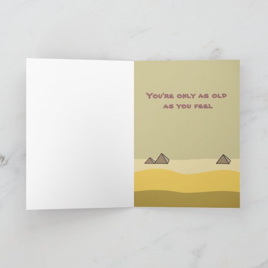 漫画おもしろいエジプトのミイラのピラミッドカスタム型 カード (内部)