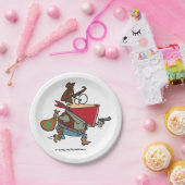 漫画おもしろいカウボーイバンディット泥棒 ペーパープレート (パーティー)