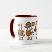 漫画おもしろいグースサッカーマグ – スポーツファンギフト マグカップ (正面左)