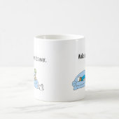 漫画おもしろいコーヒーマグ。「終わったらわたしを起こせ」 コーヒーマグカップ (中央)