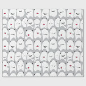 漫画おもしろいサメ ラッピングペーパー (フラット)