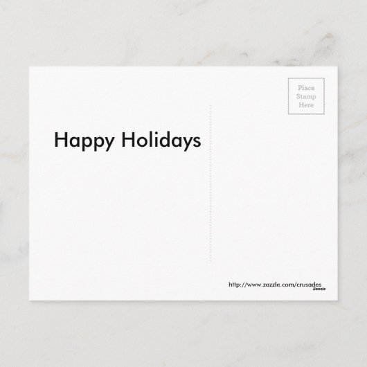 漫画おもしろいサンタクロースが煙突に突き刺さった シーズンポストカード (裏面)