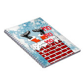 漫画おもしろいサンタクロースが煙突に突き刺さった ノートブック (右側)