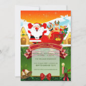 漫画おもしろいサンタクロース 招待状 (正面)