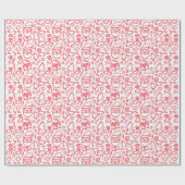 漫画おもしろいサンタ・クリスマスギフト ラッピングペーパー (フラット)