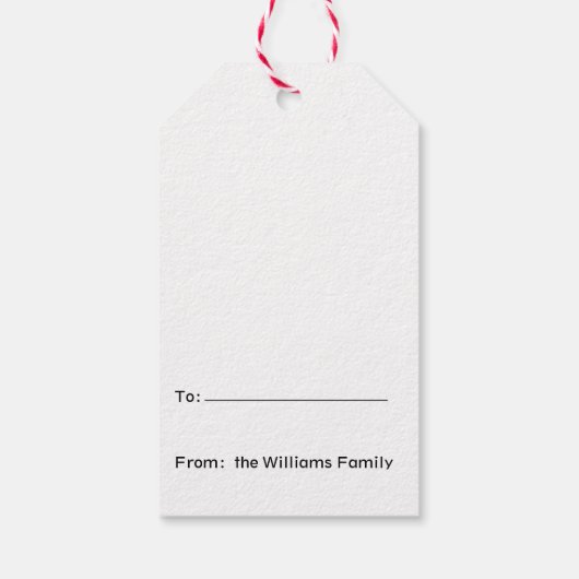 漫画おもしろいサンタ・トナカイの遅いギフト配信 ギフトタグ (裏面)