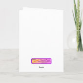 漫画おもしろいシーズー(犬)Tzu犬パンありがとう カード (裏面)