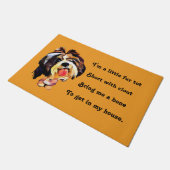 漫画おもしろいシーズー(犬)Tzu Dog Doormat ドアマット (アングル)