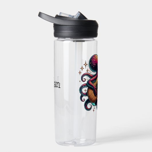 漫画おもしろいタコ遊のギター ウォーターボトル (右面)