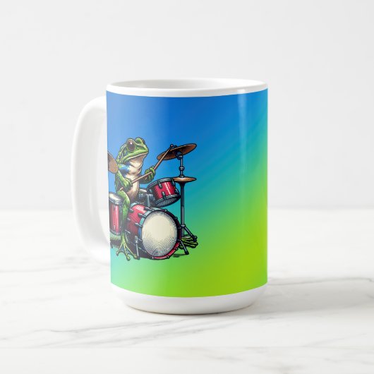 漫画おもしろいタコ遊のギター コーヒーマグカップ (正面左)