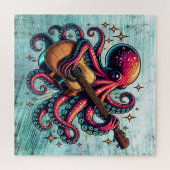 漫画おもしろいタコ遊のギター ジグソーパズル (横)