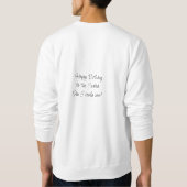 漫画おもしろいタコ遊のギター スウェットシャツ (裏面)