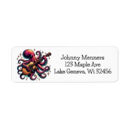 漫画おもしろいタコ遊のギター ラベル