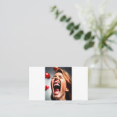 漫画おもしろいデザイン 名刺 (スタンド正面)