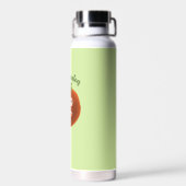 漫画おもしろいトマトグリーンビーガンベジタリアン ウォーターボトル (背面)