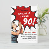 漫画おもしろいハロウィーンサプライズ90誕生日 招待状 (スタンド正面)