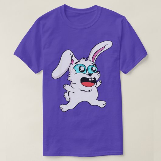 漫画おもしろいバニーキュートうさぎ Tシャツ (デザイン正面)