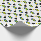 漫画おもしろいビッ頭が切れるクアイディアブーム爆弾 ラッピングペーパー (角)