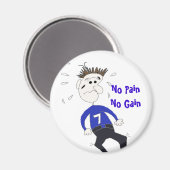 漫画おもしろいフィットネスキャラクター マグネット (正面/裏面)