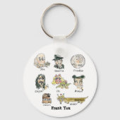 漫画おもしろいフランクユーキーホルダー キーホルダー (正面)