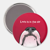 漫画おもしろいブルテリア冷蔵庫用マグネット マグネット (正面/裏面)