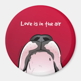 漫画おもしろいブルテリア冷蔵庫用マグネット マグネット