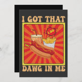 漫画おもしろいホットドッグI得そのDawg 招待状 (正面/裏面)