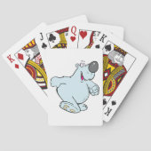 漫画おもしろいポーラベア可愛いブルーキャラクター トランプ (裏面)