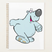 漫画おもしろいポーラベア可愛いブルーキャラクター プランナー手帳 (正面)