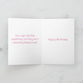 漫画おもしろいママ誕生日 カード (内部)