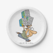 漫画おもしろいマンパニックズ買トイレ紙 ペーパープレート (正面)