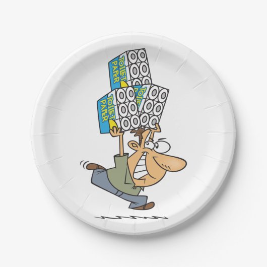 漫画おもしろいマンパニックズ買トイレ紙 ペーパープレート (正面)