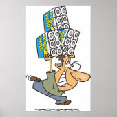 漫画おもしろいマンパニックズ買トイレ紙 ポスター (正面)