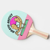 漫画おもしろいヨガ体操キリン 卓球ラケット (横)