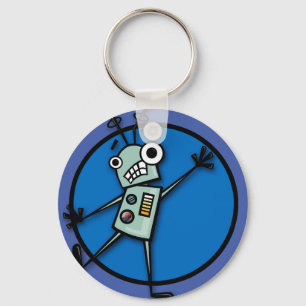 漫画おもしろいロボット丸鍵鎖 キーホルダー