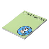 漫画おもしろい乳牛グラフィックメモ帳 ノートパッド (回転)