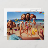 漫画おもしろい休暇 ポストカード (正面/裏面)