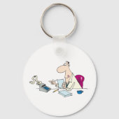 漫画おもしろい会計事務所ユーモア キーホルダー (正面)