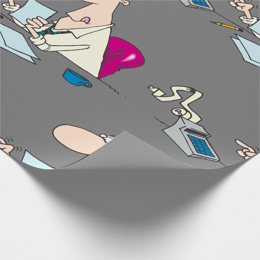 漫画おもしろい会計事務所ユーモア ラッピングペーパー